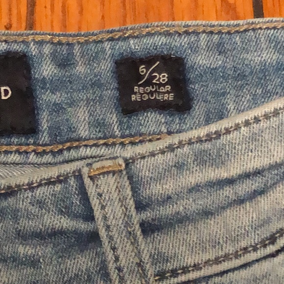 Lucky brand distressed cut off denim jean shorts size 6/28 - Picture 4 of 8